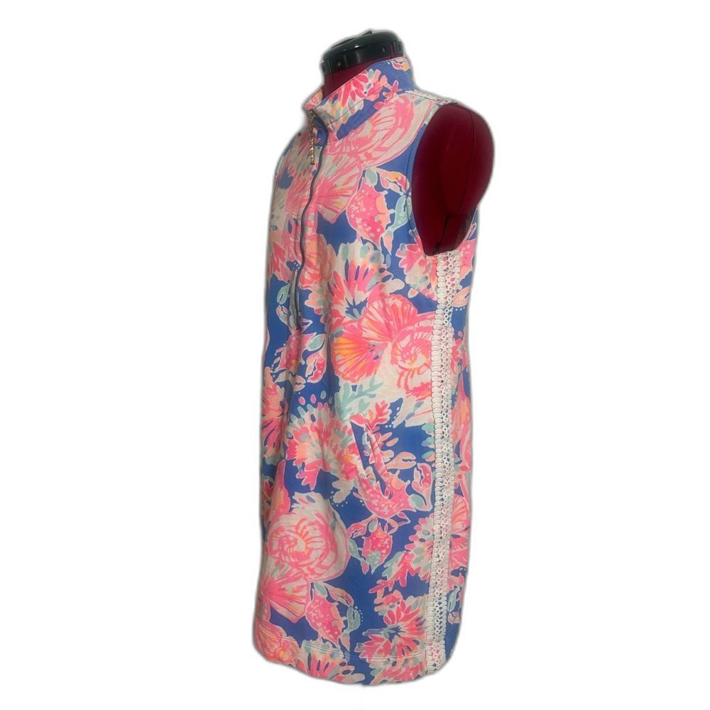 Lilly Pulitzer Skipper Sleeveless Dress Size Large Bennet Blue Bay Dreamin' - Picture 6 of 14